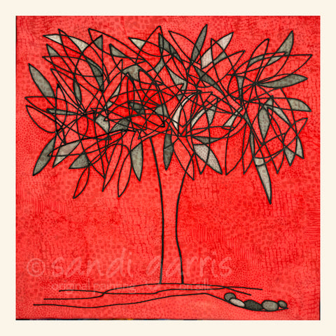 Bedhead  - Red  20 X 20