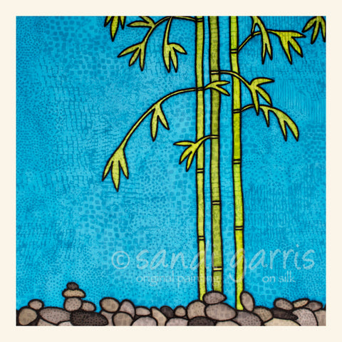 Beginners Mind - Turquoise  20 X 20