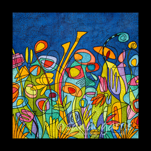 Garden Blues  20X20