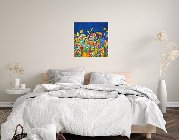 Garden Blues  30X30