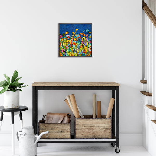 Garden Blues  20X20