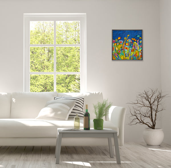 Garden Blues  20X20