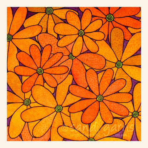 Gerber Daisies  20 X 20
