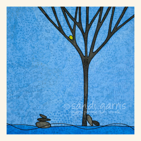 Peaceful Solitude ~ Blue  20 x 20