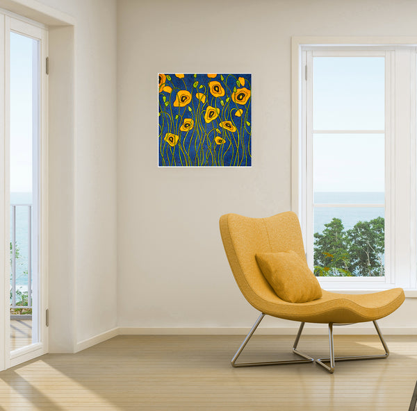 Poppies of Rome  30X30
