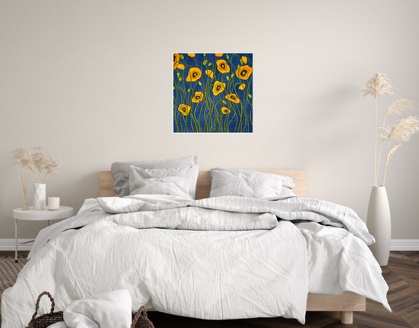Poppies of Rome  30X30