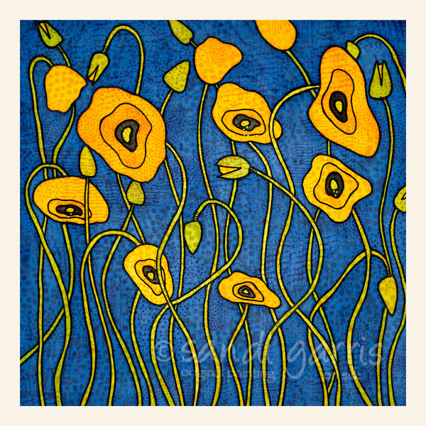 Poppies of Rome  20X20