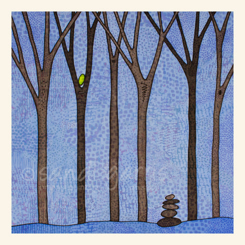 Quiet Mind - Blue 20 X 20