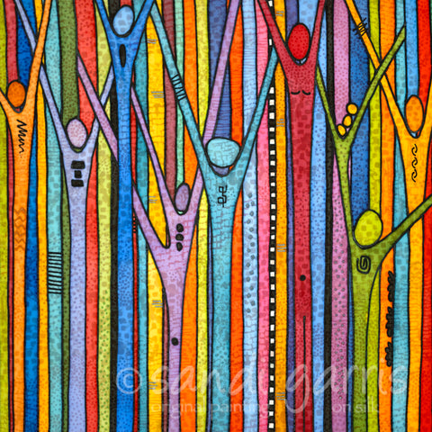 Rain Dance  20 x 20