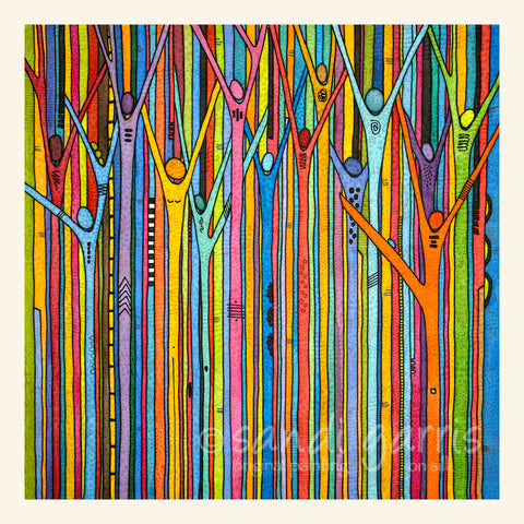 Rain Dance - 30 X 30