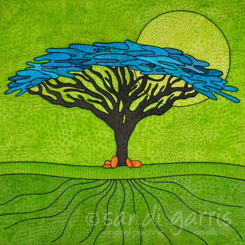 Rooted - Green  30X30