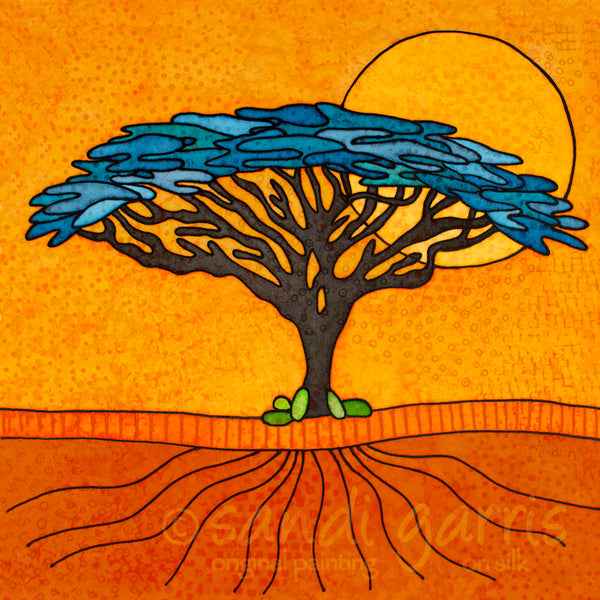 Rooted - Orange 16 x 16