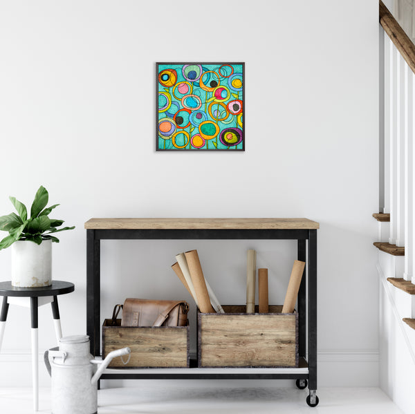 Thriving Together - Teal 20X20
