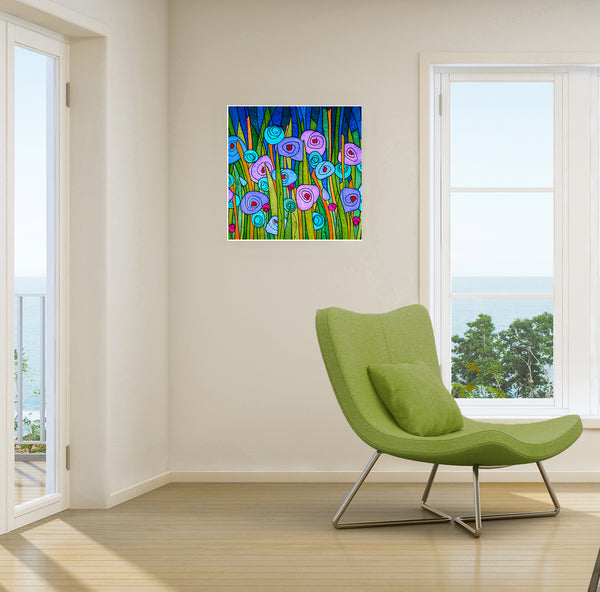 Wildflowers - Blue  30X30