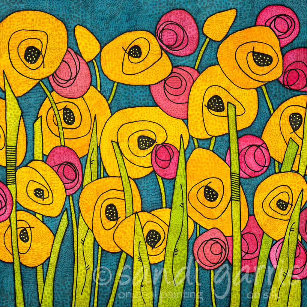 Wildflowers  20X20