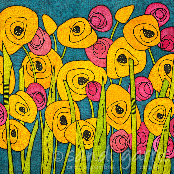 Wildflowers  20X20