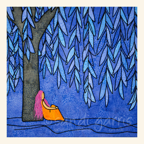 Willow - Blue  20 x 20