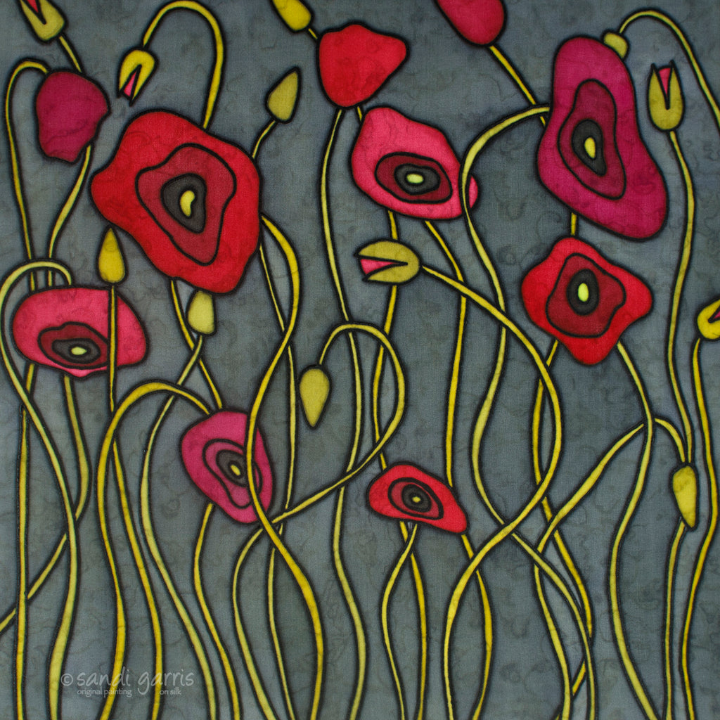 Poppy Roma Poppies of Rome 20 x 20 – Sandigarris.com
